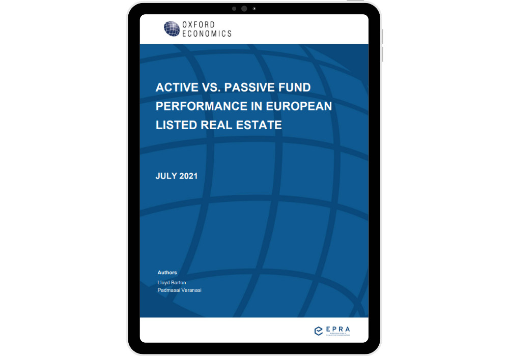Active vs. Passive Fund Performance in European listed real estate