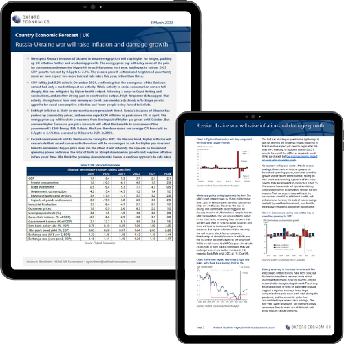 Country Economic Forecast UK