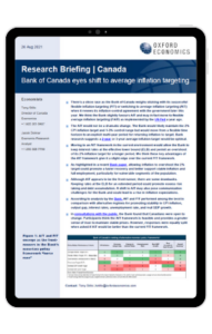 Bank of Canada eyes shift to average inflation targeting - iPad