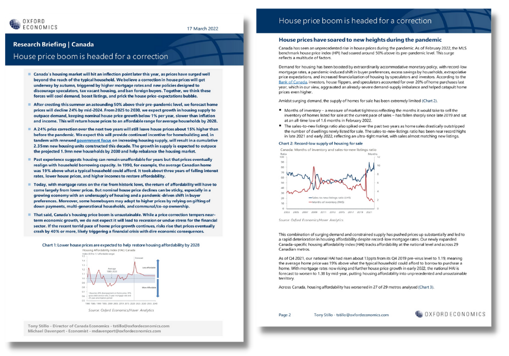 Canada research briefing