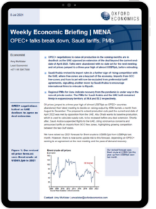 MENA | OPEC+ talks break down, Saudi tariffs, PMIs