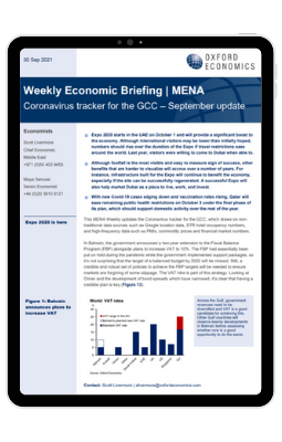 MENA | Coronavirus tracker for the GCC – September update | Oxford ...