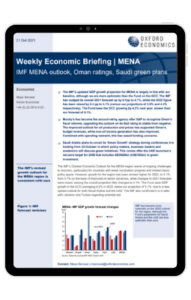  IMF MENA outlook, Oman ratings, Saudi green plans