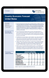 Country Economic Forecast United States October 2021 - iPad