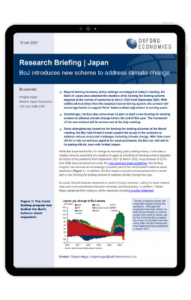 Research Briefing: BoJ introduces new scheme to address climate change