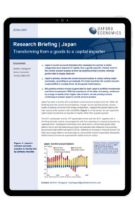 Japan: Transforming from a goods to a capital exporter