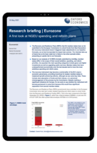 Ipad Frame - Eurozone - A first look at NGEU spending and reform plans