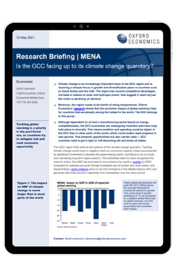 MENA | Is the GCC facing up to its climate change quandary? | Oxford ...
