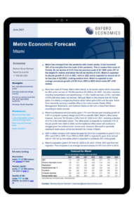 Metro Economic Forecast Miami June 2021 - iPad