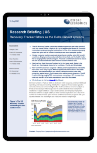 US Recovery Tracker falters as the Delta variant spreads - iPad
