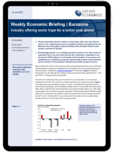 Eurozone | Industry offering some hope for a better year ahead
