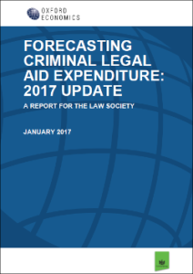 Forecasting criminal Legal Aid expenditure: 2017 update