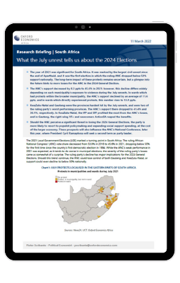 South Africa: What the July unrest tells us about the 2024 Elections ...