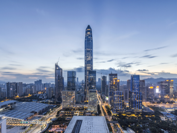China, Shenzhen skyline