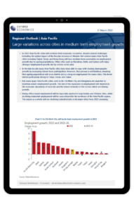APAC | Large variations across cities in medium term employment growth