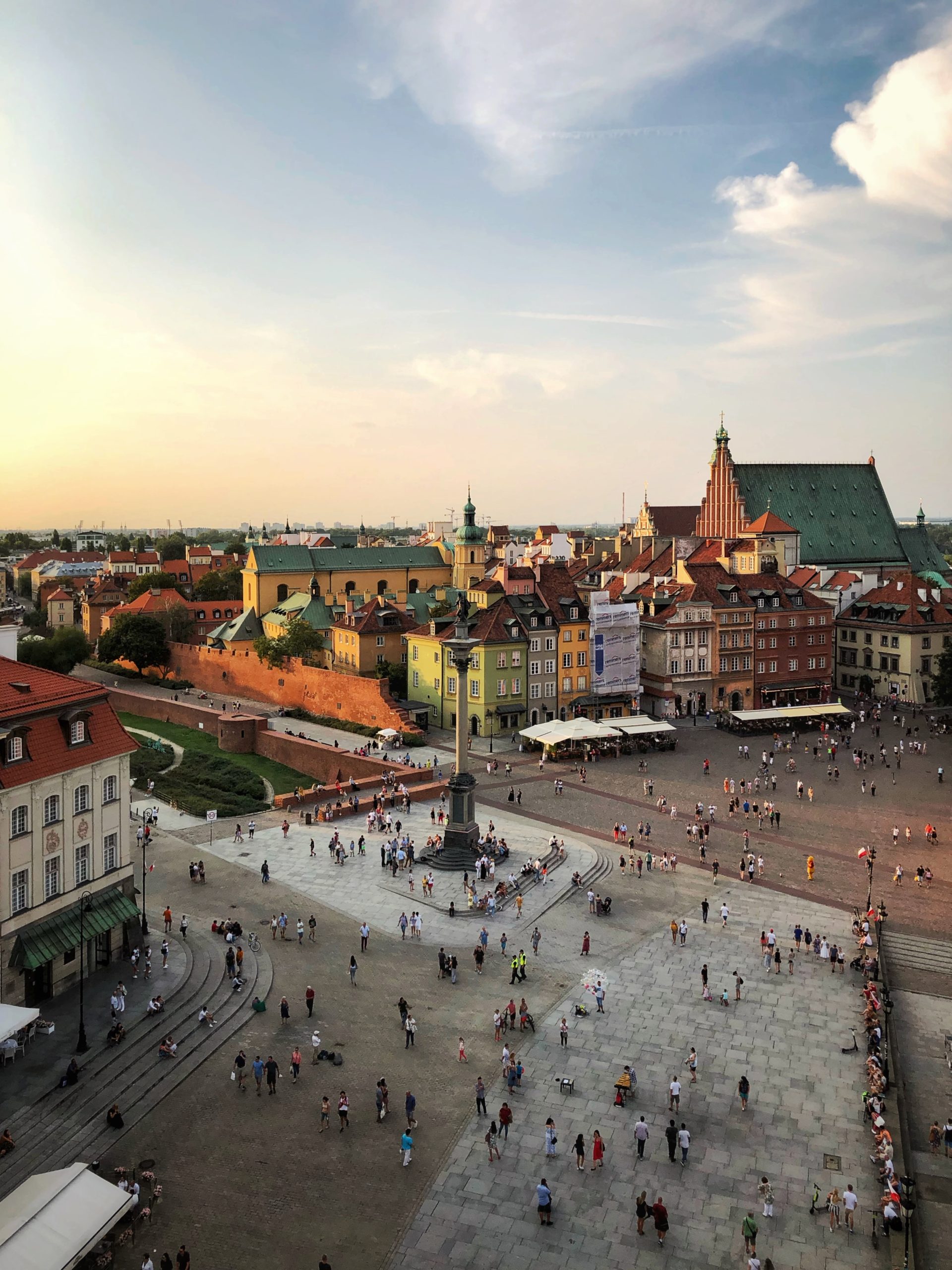 aerial photo of warsaw