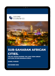 Sub - Saharan African cities, The key issues shaping the long-term urban outlook in sub-Saharan Africa.
