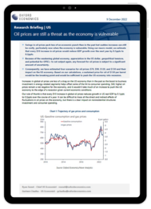 US oil prices are still a threat as the economy is vulnerable | Oxford ...