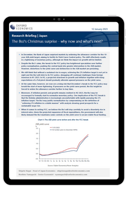 The BoJ's Christmas surprise - why now and what's next?