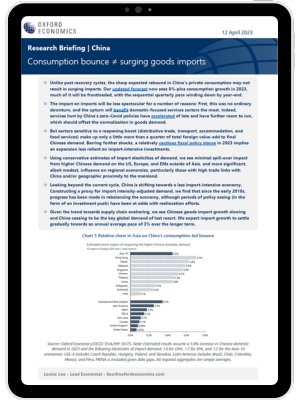 China: Consumption bounce ≠ surging goods imports