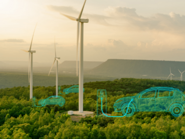 Electric vehicle wind turbine