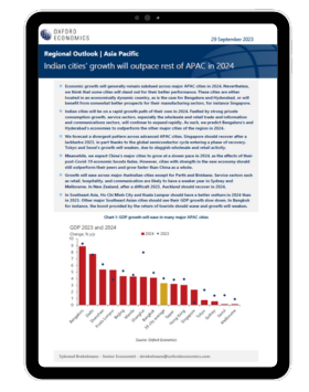 Indian cities' growth will outpace rest of APAC in 2024 | Oxford ...