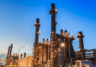 Offshore oil and gas industry at gas compression and waste heat recovery unit of gas turbine engine