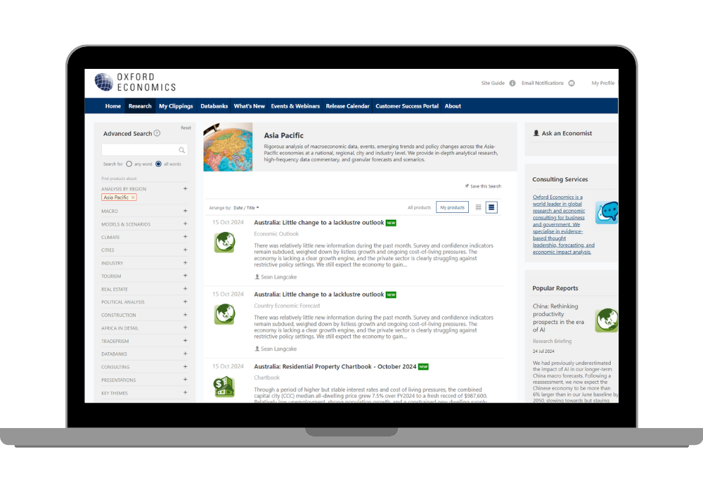 Oxford Economics Asia Macro