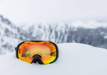 Snow glasses on the snow