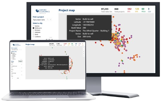 Residential project database and competitor intelligence