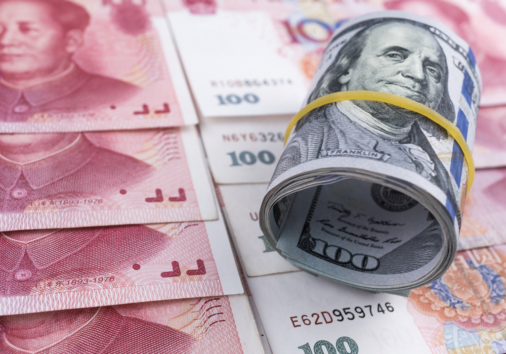 chinese and US currencie
